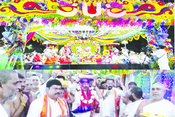 కన్నుల పండువగా సత్యదేవుని కల్యాణం