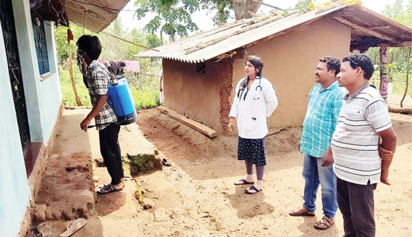 దోమల నివారణ మందు పిచికారి