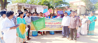 ర్యాలీని ప్రారంభిస్తున్న జాయింట్‌ కలెక్టర్‌ ఫర్మాన్‌ అహ్మద్‌ఖాన్‌