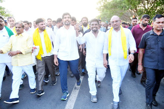 యువగళం పాదయాత్రలో మైదుకూరు టిడిపి నాయకులు