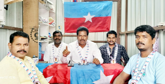 మాట్లాడుతున్న విసికె నాయకులు శివప్రసాద్‌