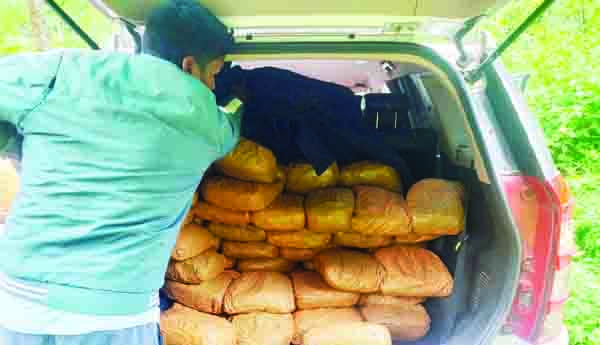 400 కిలోల గంజాయి స్వాధీనం