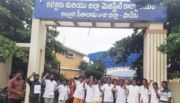 nurse-protest-for-regular-jobs-in-