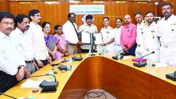 ఎయు, గీతంతో నేవీ అవగాహన ఒప్పందం