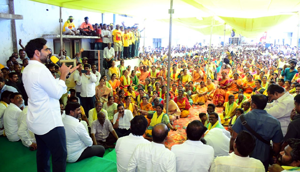 ఎపి బ్రాండ్‌ వాల్యూ పెంచేలా కొత్త పాలసీలు - యువగళం పాదయాత్రలో లోకేష్‌