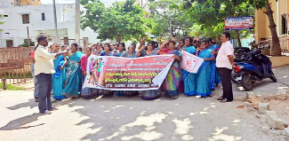 మణిపూర్‌' సిఎంను బర్తరఫ్‌ చేయాలి- ప్రజా సంఘాల ధర్నాలో నాయకులు