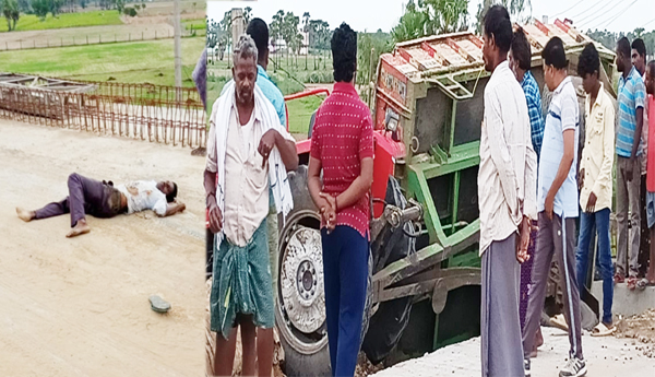 Unauthorized-sand-movement-Tractor-overturned-and-one-died