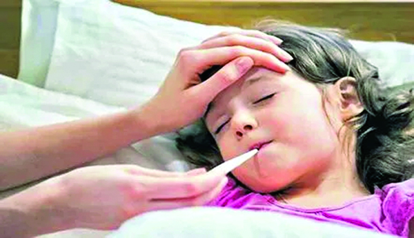 Children-do-not-get-fever-and-cold