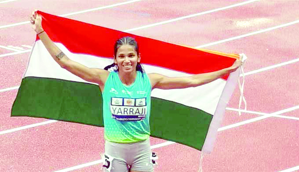 100m-Jyoti-Yarraji-wins-gold-in-hurdles