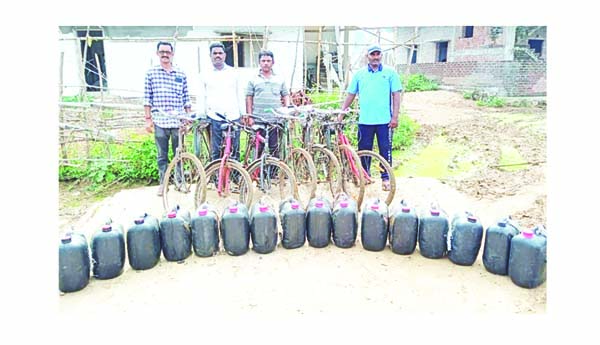 నాటు సారా రవాణాపై దాడులు