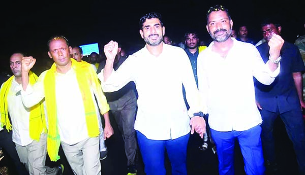 యువగళం పాదయాత్రలో కోలా రంజిత్‌