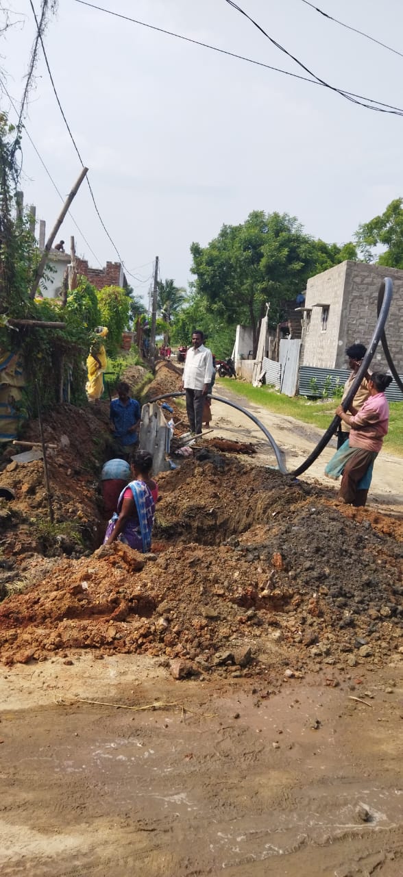 పంచాయతీ కుళాయిలు ఏర్పాటు