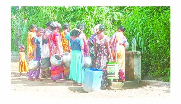 సంకిలిలో చాలీచాలని తాగునీరు