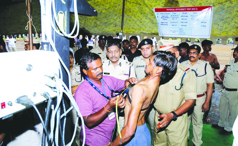 దేహదారుఢ్య పరీక్షలు ప్రారంభం