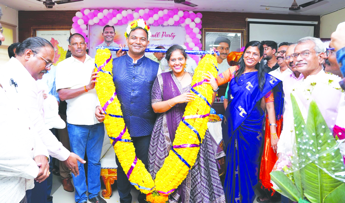 సూర్యతేజ దంపతులకు సత్కారం