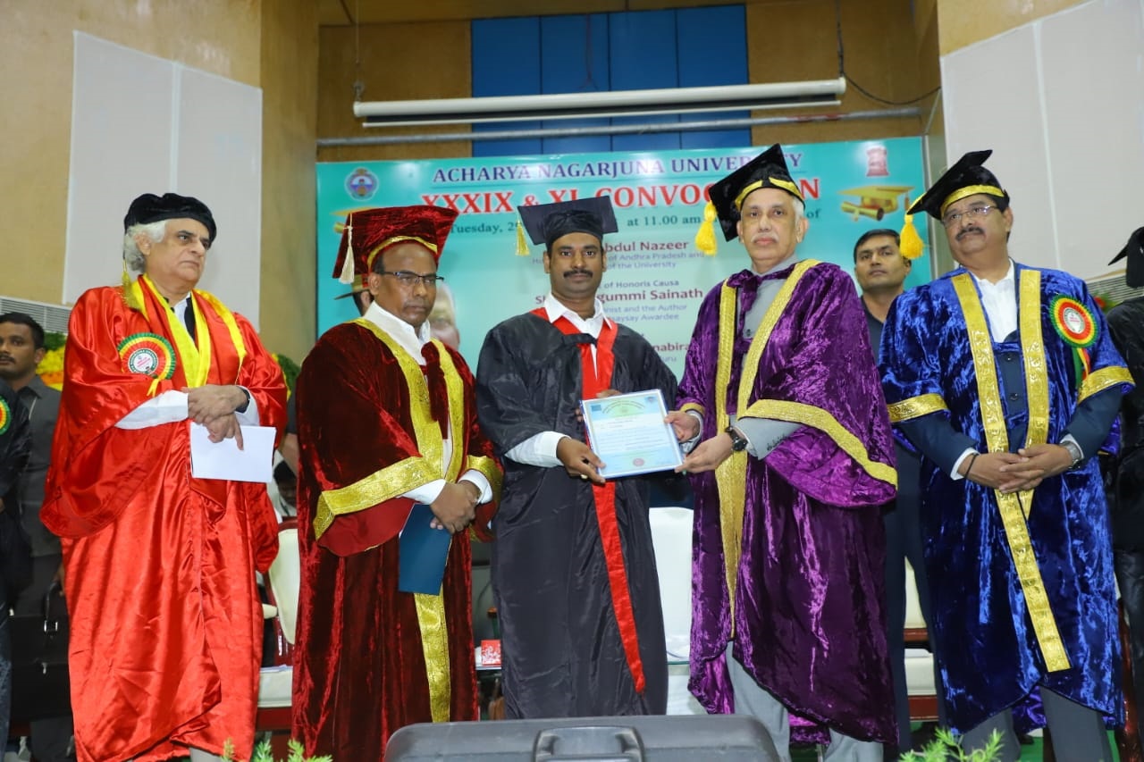 ఉమా శంకర్‌కు పిహెచ్‌డి డాక్టరేట్