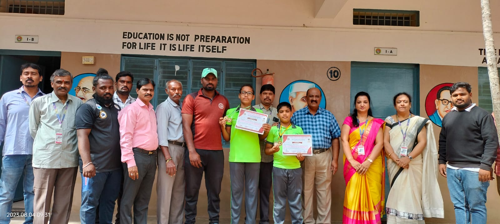 రెజ్లీంగ్‌లో జాతీయ స్థాయికి ఎంపికైన పాంచజన్య విద్యార్థులు