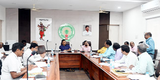 సమావేశంలో మాట్లాడుతున్న కలెక్టర్‌ గిరీష 