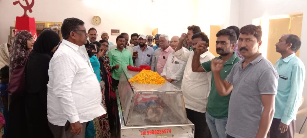 సిపిఎం నాయకులు ఖాజావల్లి మృతి