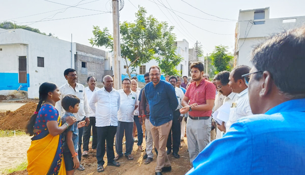 జగనన్న కాలనీలో అభివృద్ధి పనులు వేగవంతం