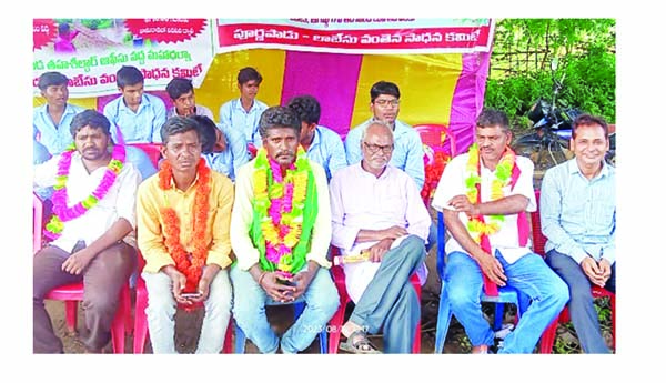 దీక్షలకు గంటేడ మద్దతు