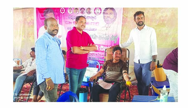రక్తదాన శిభిరానికి విశేష స్పందన