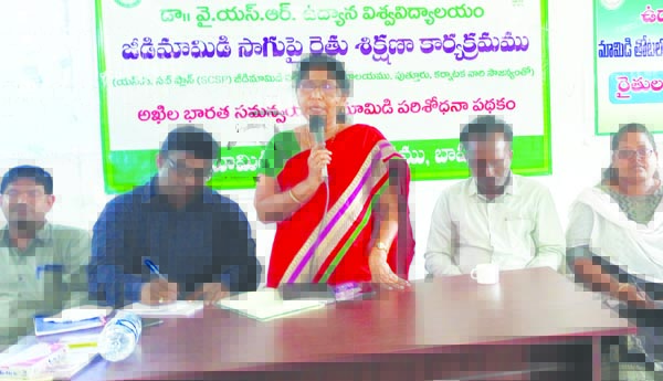 జీడిమామిడి సాగుపై రైతులకు శిక్షణ