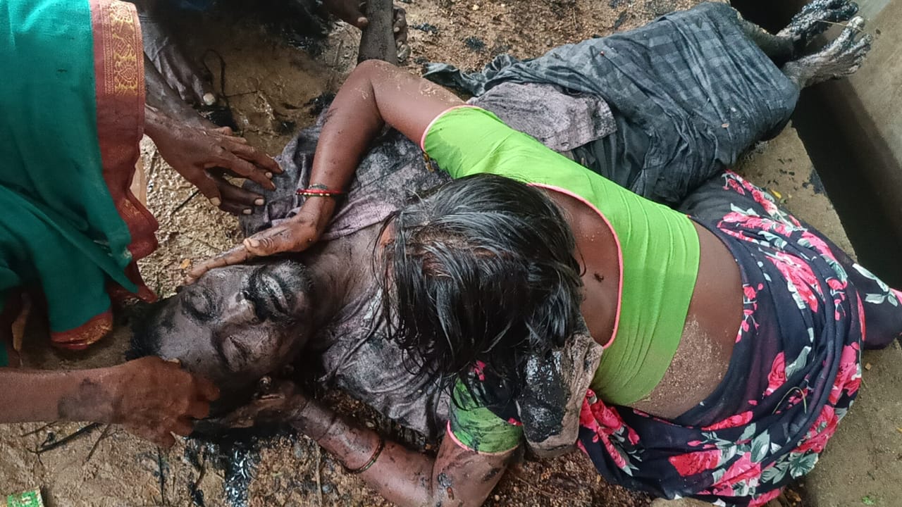 నిద్రించడానికి స్థలం లేక మురుగుకాల్వ గట్టుపై పడుకుని మృతిచెందిన ఘటన 