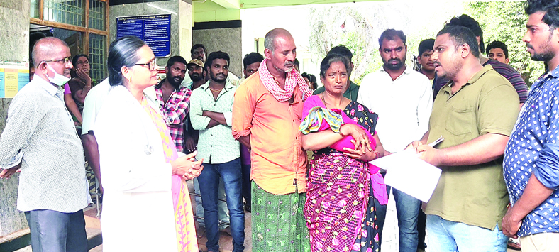 ఏరియా ఆసుపత్రిలో శిశువు మృతి