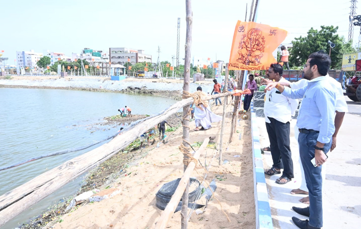 పటిష్టంగా నిమజ్జనం ఏర్పాట్లు