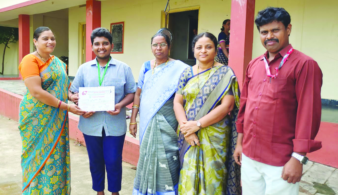 అంతర్‌జిల్లాల స్థాయిలో కల్యాణ్‌బాబుకు పతకం