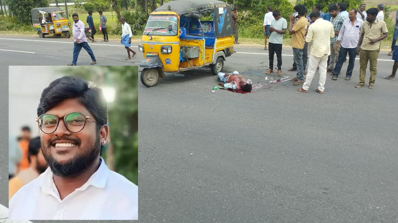 భార్య, చంటిబిడ్డను చూడ్డానికి వెళ్తూ...