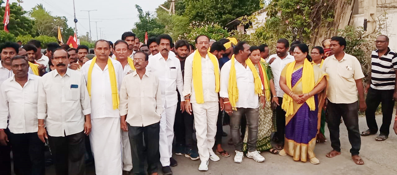 భారీ ర్యాలీతో టిడిపి ఇన్‌ఛార్జి ఎంఎం కొండయ్య 