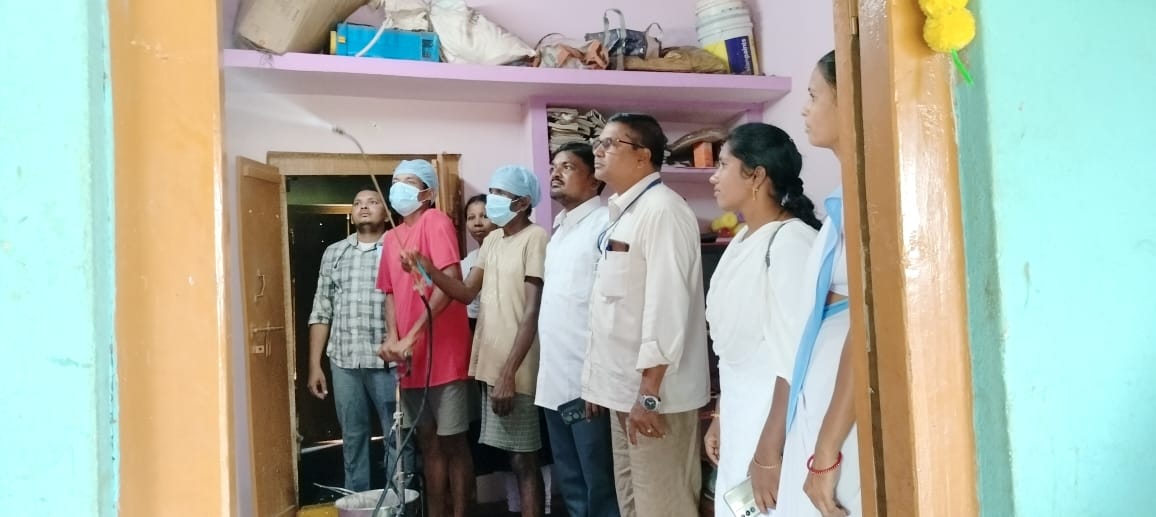 ఏజెన్సీలో దోమలమందు పిచికారి