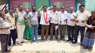 మదనపల్లె : నిరసన తెలుపుతున్న సిపిఎం నాయకులు