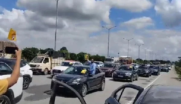 Chandrababu's-arrest-Car-rally-in-Hyderabad-today-and-tomorrow