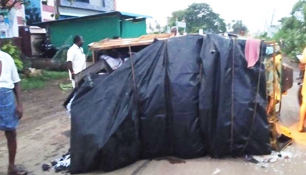 Truck-auto-overturned-trying-to-avoid-buffalo-driver-died