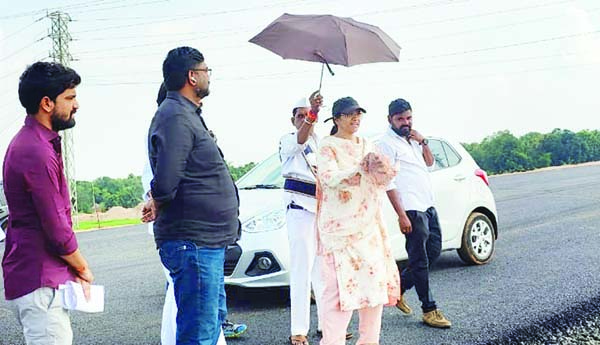 హైవే పనుల పరిశీలన