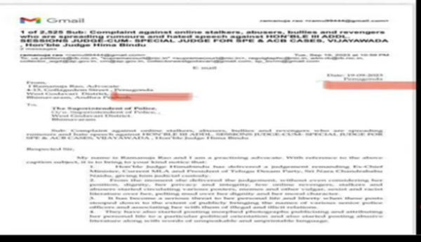 TDP-leaders-posts-on-judge-Letter-from-Rashtrapati-Bhavan-to-AP-official
