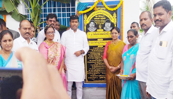 Gudivada-Amarnath-the-minister-who-started-the-development-works-in-Ugginipalem