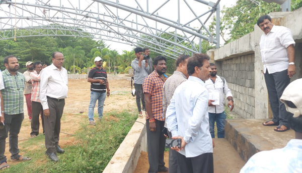 mla-dvarapudi-observe-stadium-works