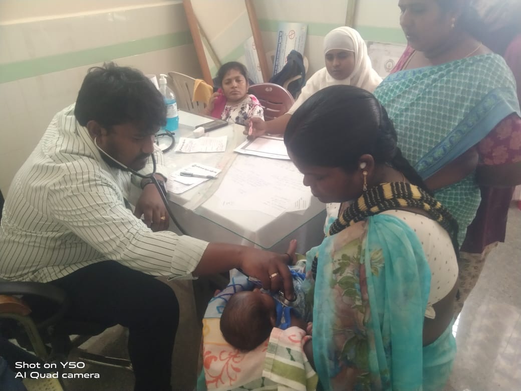 అంగన్‌వాడీ పిల్లలకు వైద్య పరీక్షలు