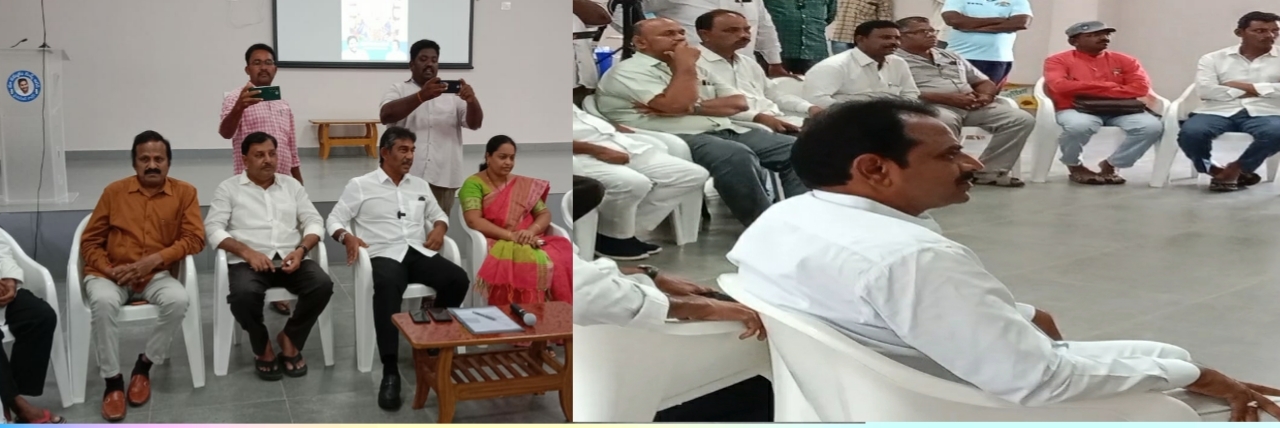 నిర్వహణ కమిటీ సభ్యులతో నేదురుమల్లి 