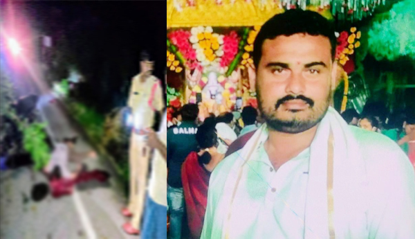 Bolero-vehicle-collided-with-bike-Youth-dies