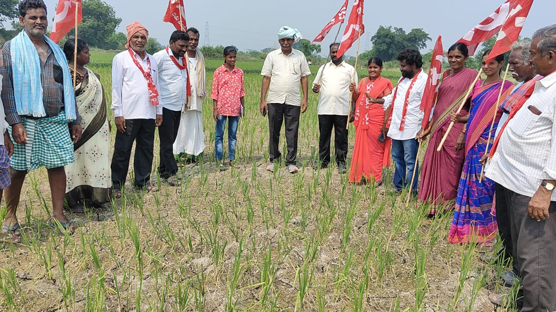 పొలం బీటలు - నీటి కోసం 3 వేల అడుగుల పైపులు