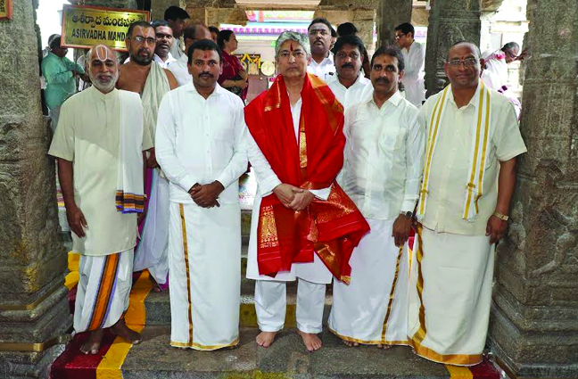 శీవారి సేవలో హైకోర్టు ప్రధాన న్యాయమూర్తి