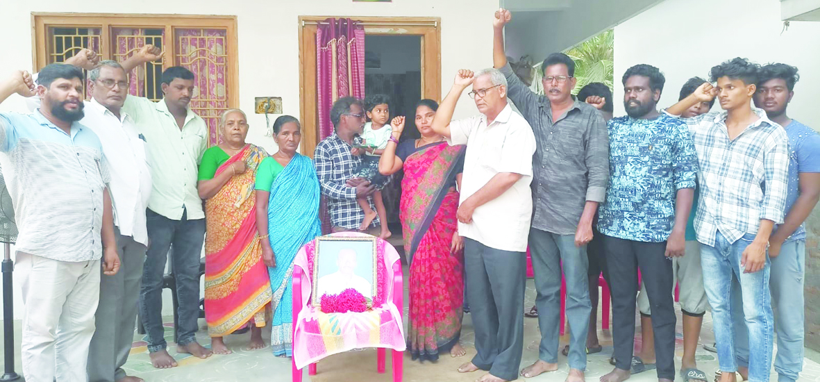 శెట్టిమి బాబూరావు కుటుంబానికి బలరాం పరామర్శ