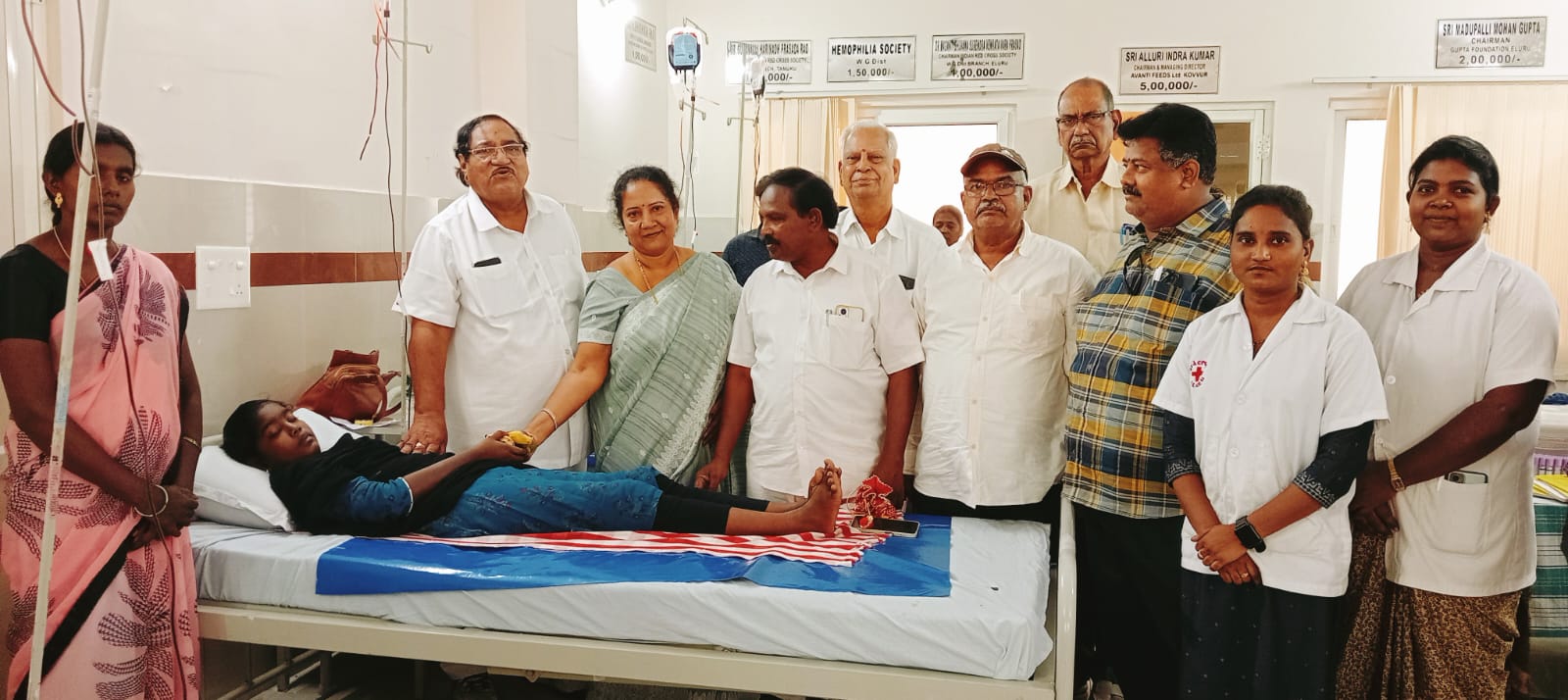 10 మంది తలసేమియా చిన్నారులకు రక్తమార్పిడి
