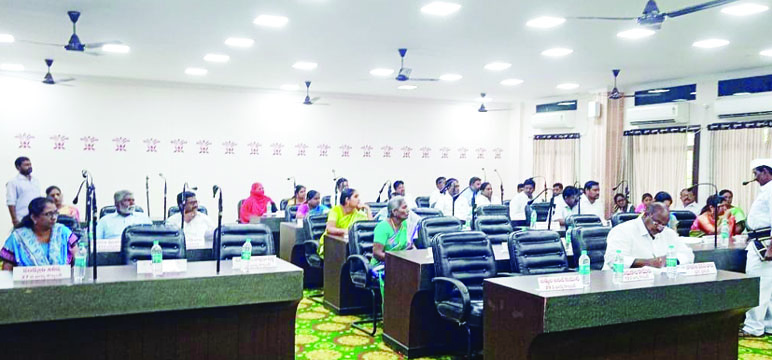 కౌన్సిల్‌ సమావేశంలో పాల్గొన్న కౌన్సిలర్లు