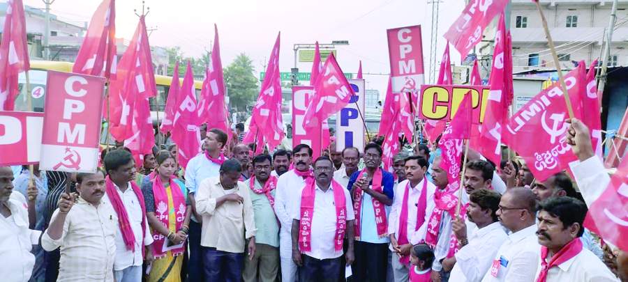 కార్యక్రమంలో మాట్లాడుతున్న సిపిఎం జిల్లా కార్యదర్శివర్గ సభ్యులు ఓ.నల్లప్ప